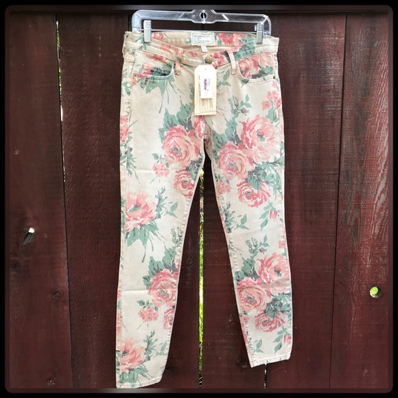Current/Elliott Haystack floral skinny jeans - Picture 4 of 7